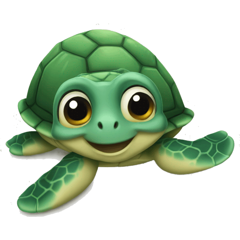 Sea little turtle emoji