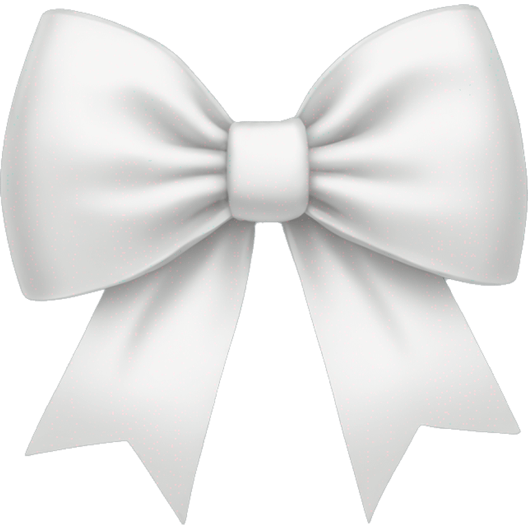 a white bow emoji