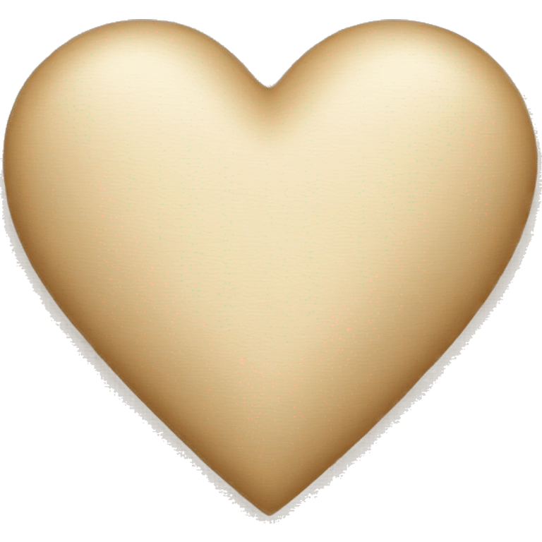 Beige heart emoji