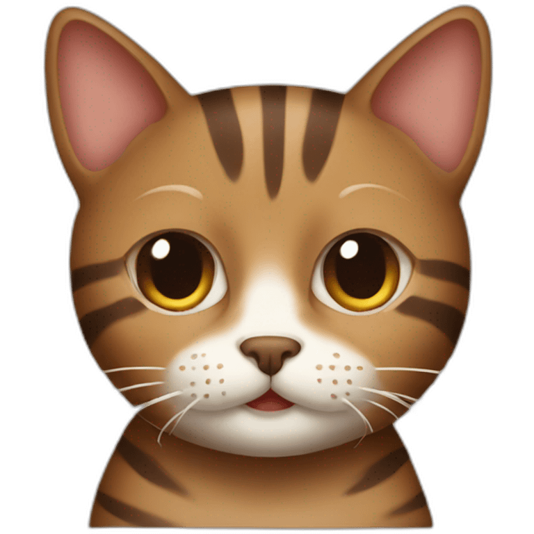 Brown stripes cat emoji