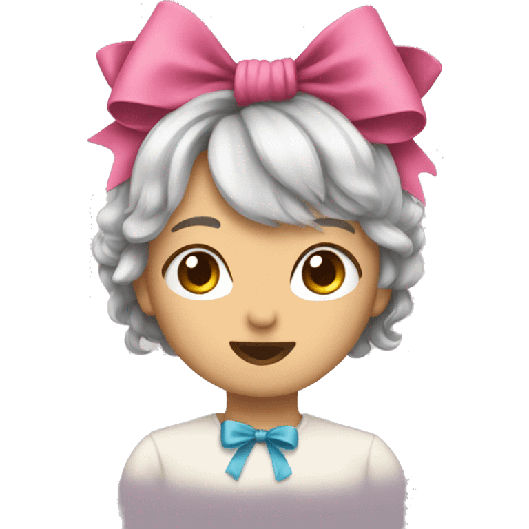  A cute bow emoji