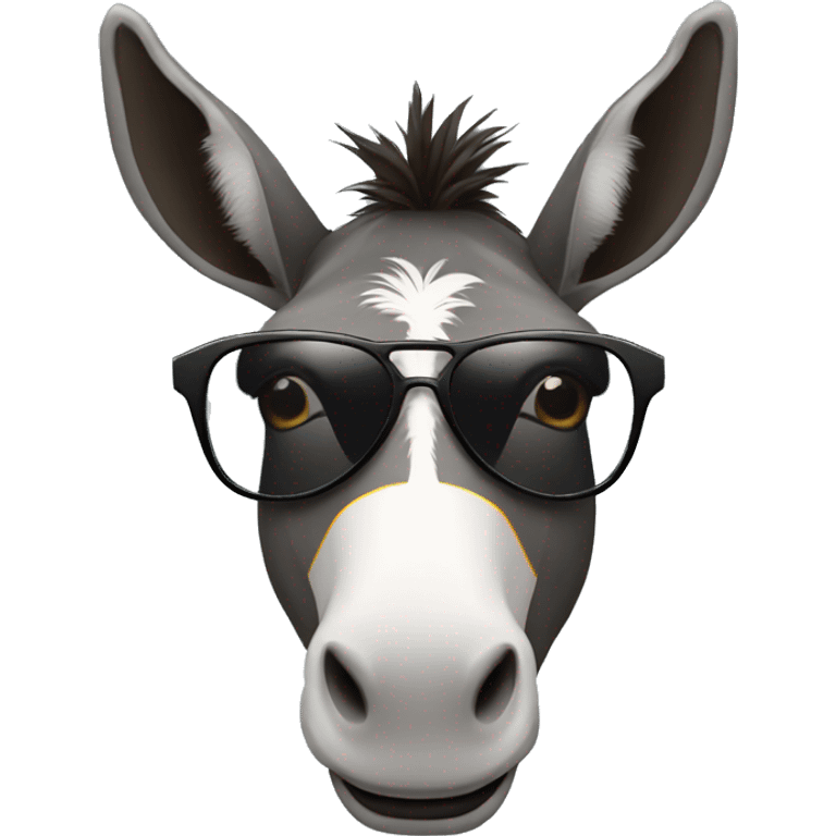 donkey wearing sunglasses emoji