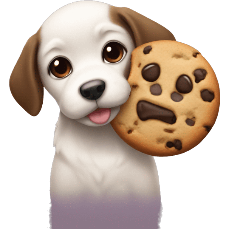 puppy and a cookie  emoji