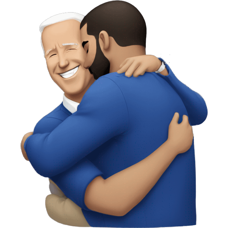 Drake hugging joe biden emoji