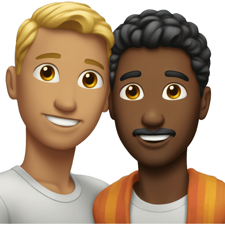 Beautiful gay couple  emoji