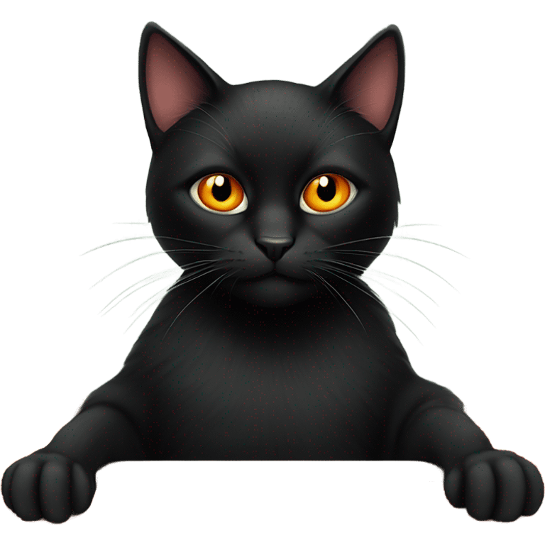 Create a black cat with orange stripes playing blackjack emoji