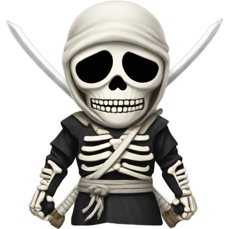 Skeleton ninja emoji