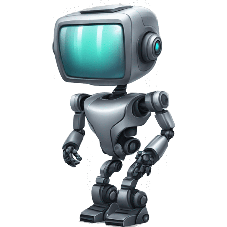 fancy stylish techy ai robot standing like this 🤷‍♂️ emoji