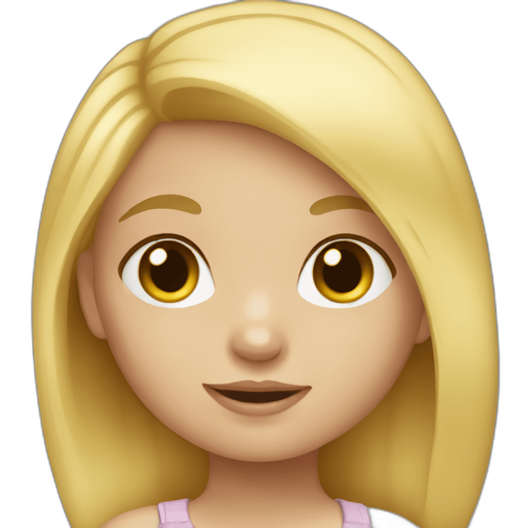 Toddler-blonde-white-girl emoji