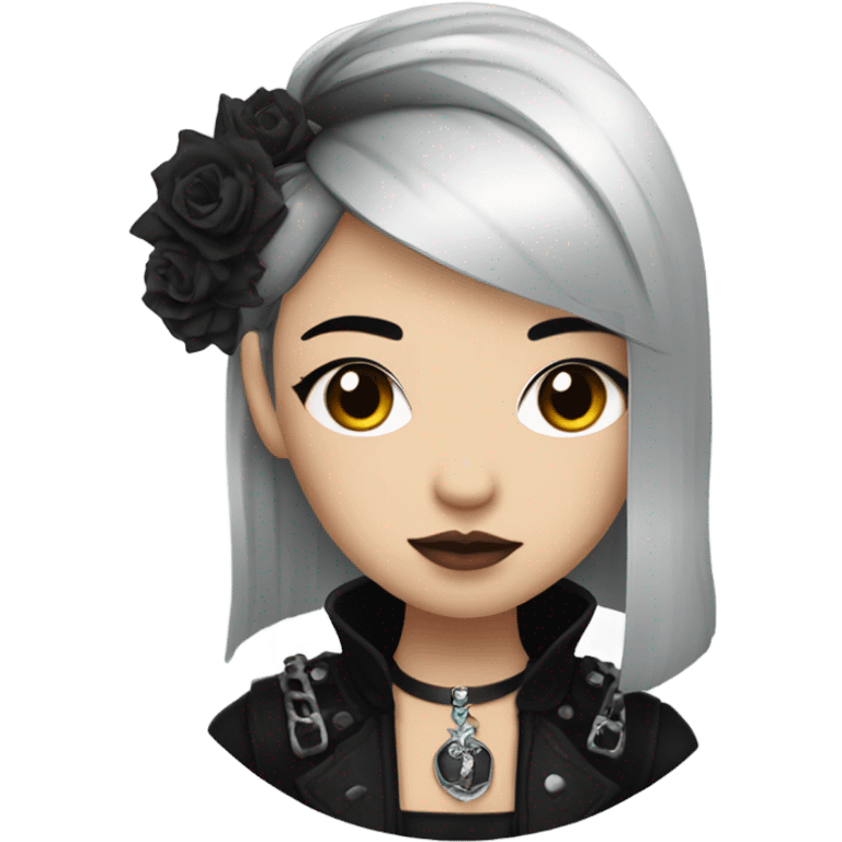 Asian goth emoji