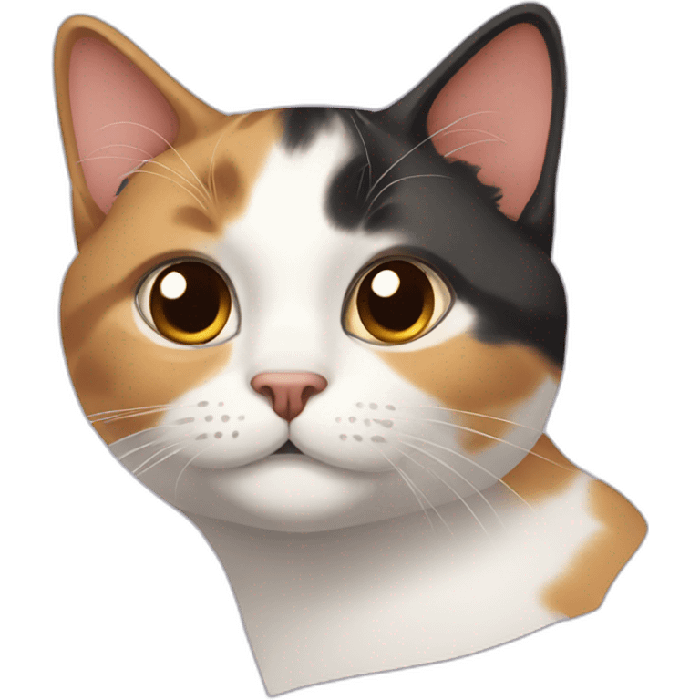 face of a cat Calico emoji