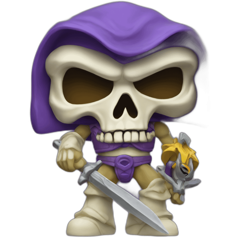 skeletor toy figure emoji