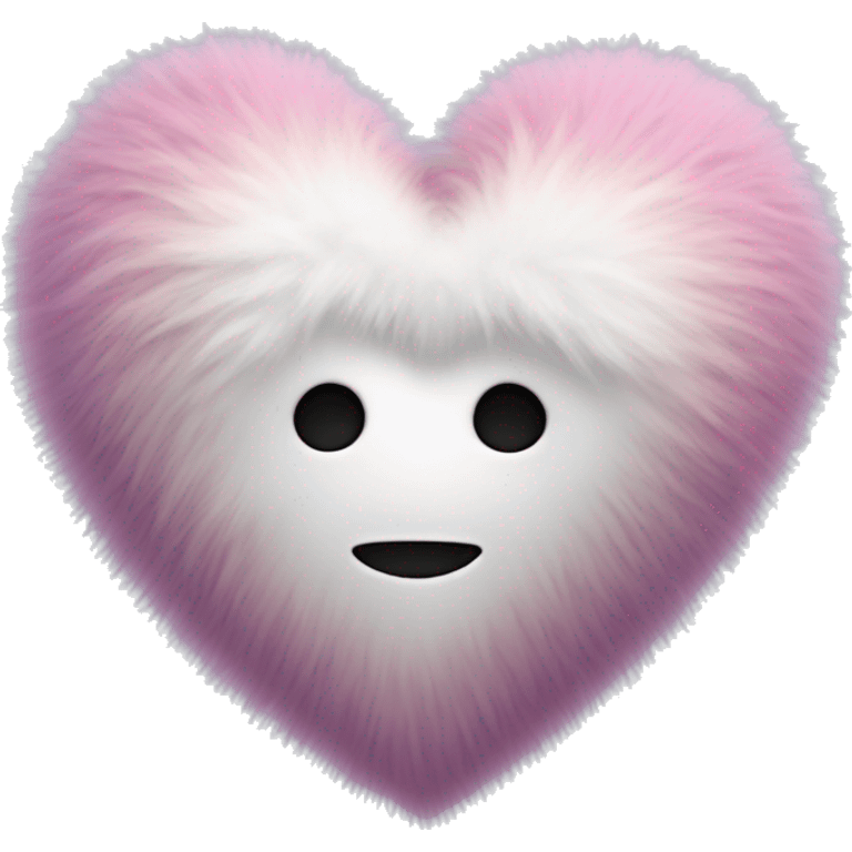 fluffy love heart, no face emoji