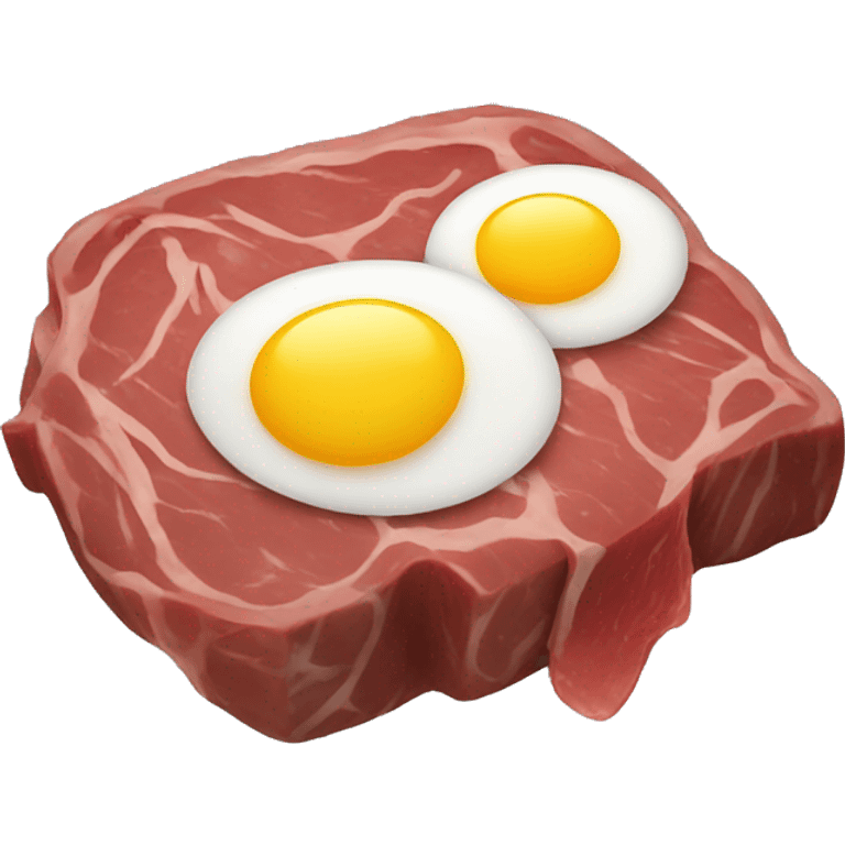 beef with eggs emoji