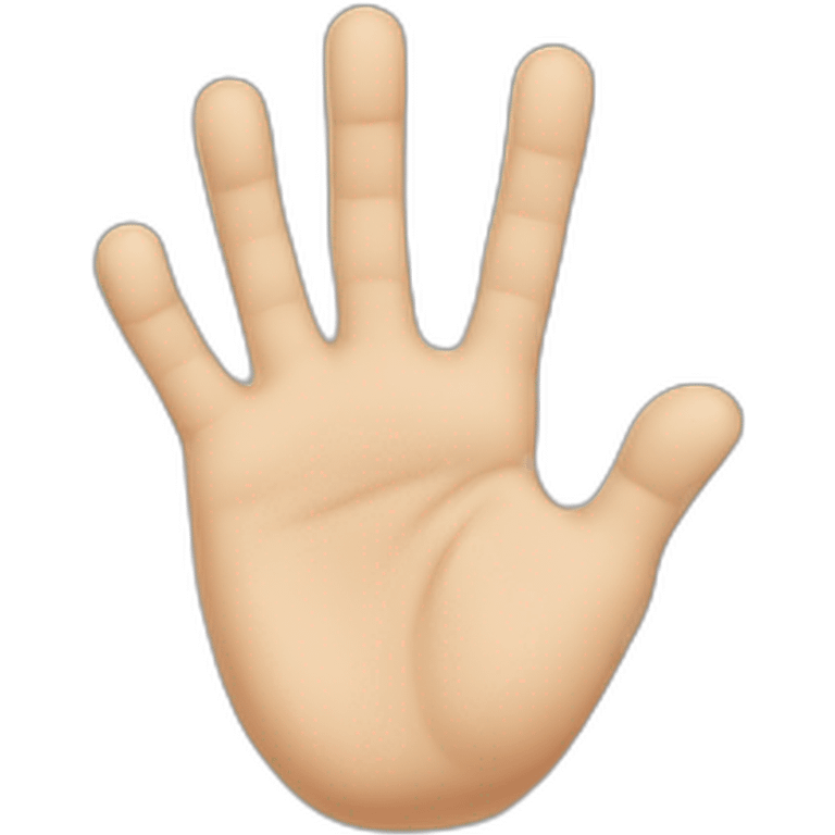 6 fingers hand emoji