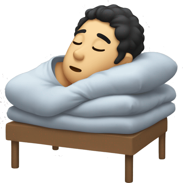 Black hair giro sleeping emoji