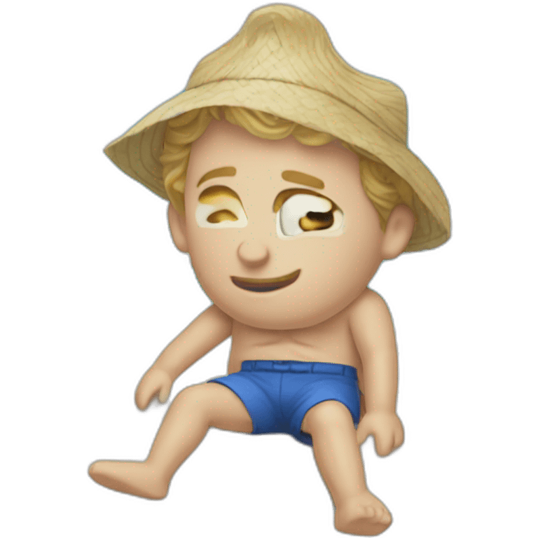 Prince William as beach bum emoji