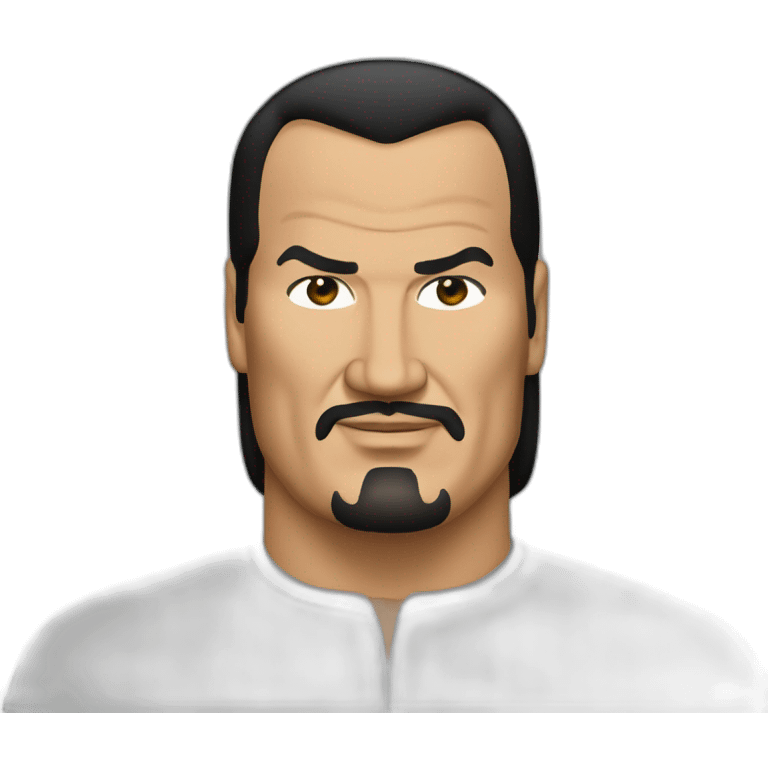 steven seagal cartoon wearing long shirt emoji