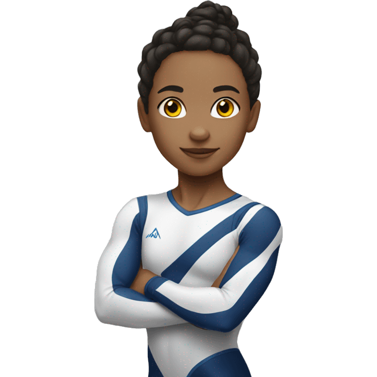 mixed race gymnast emoji