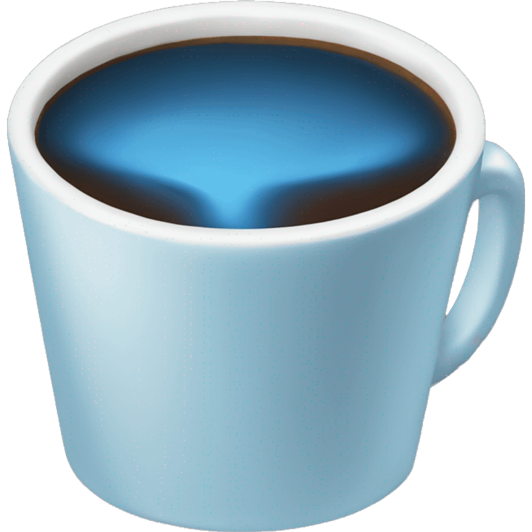 Blue coffee late emoji