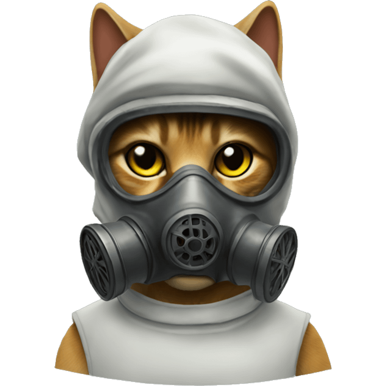 cat in gas mask emoji