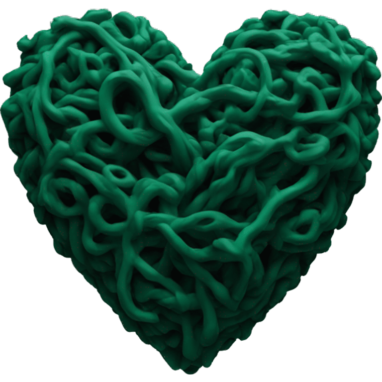 heart-deep-green-and-black-color emoji