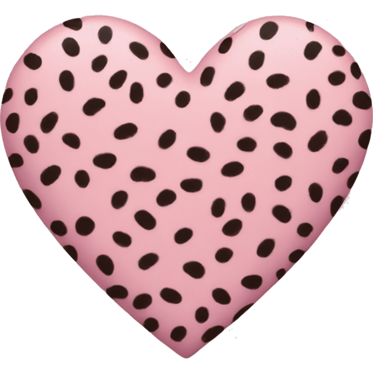 light pink cheetah print heart emoji