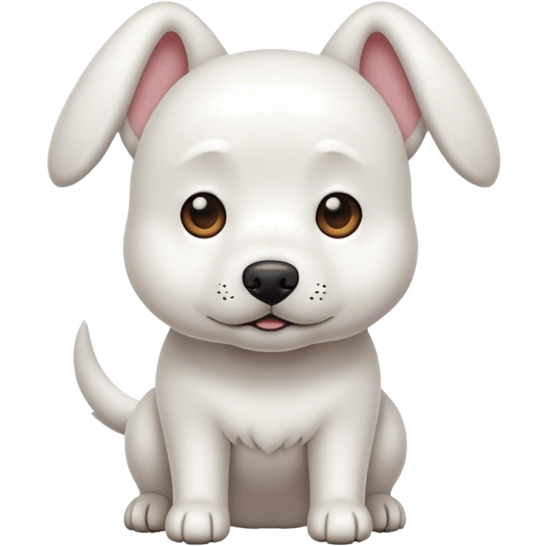 perro blanco  emoji