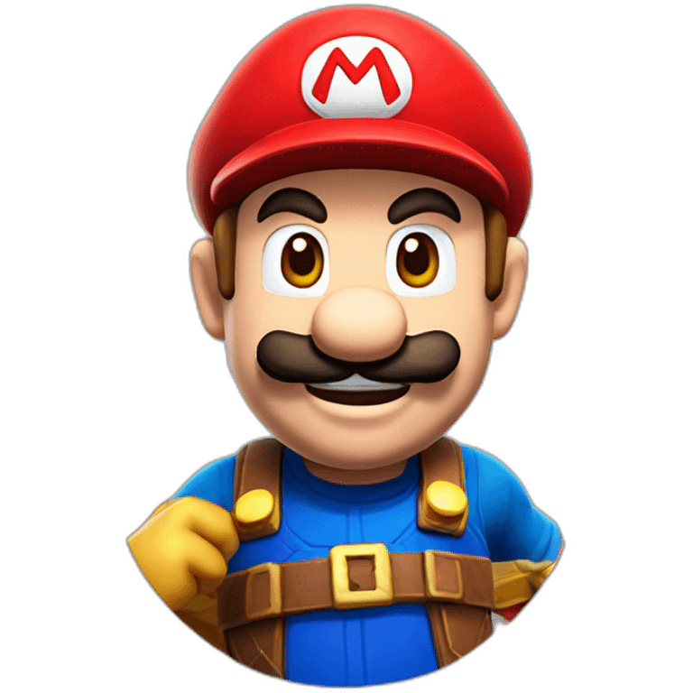 mario joue à fortnite emoji