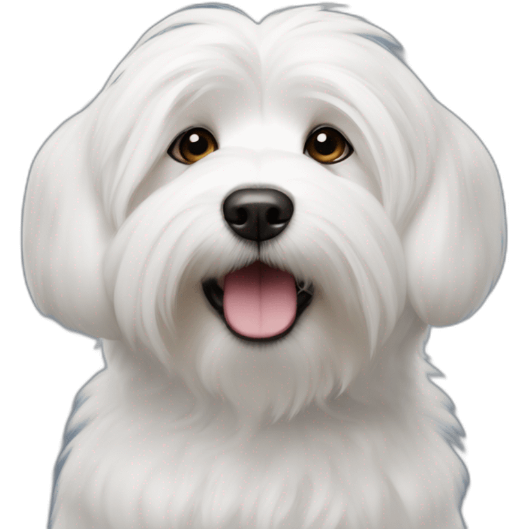 Coton de Tulear With ears up emoji