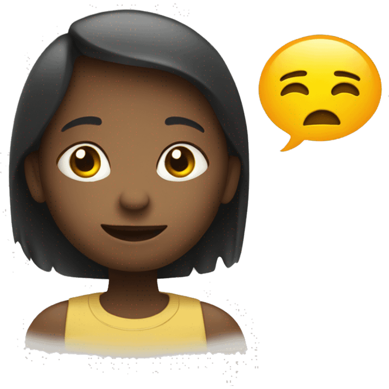 talking child with speech bubble  emoji