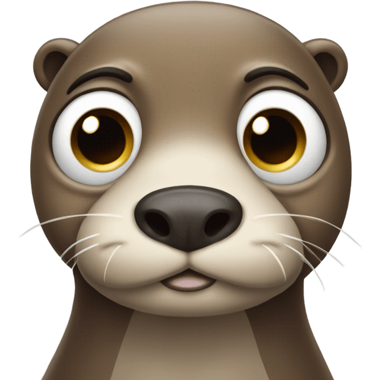 Otter sad face emoji