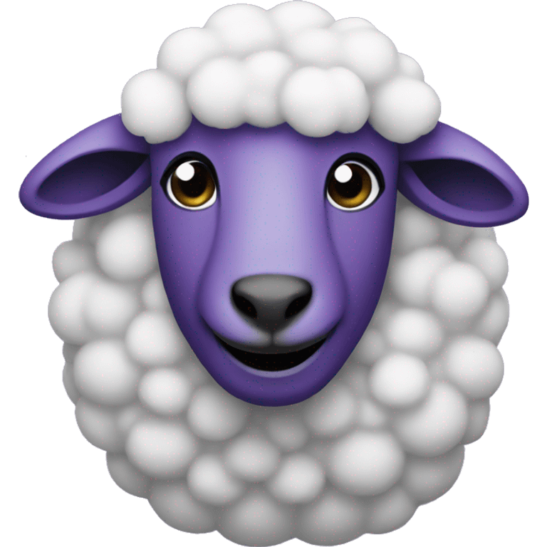 Purple sheep emoji