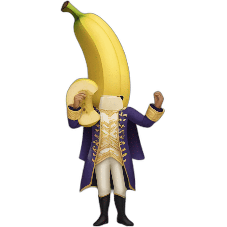 prince who has a banana above his stomach emoji