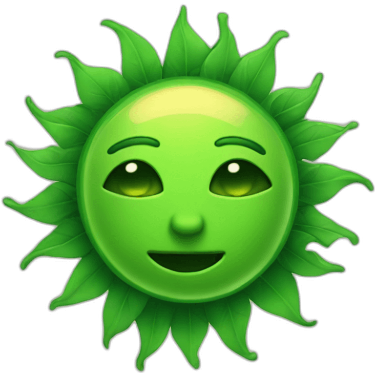 green sun emoji