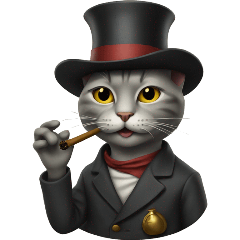 cat smoking a pipe emoji