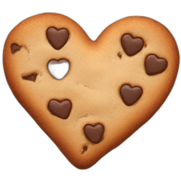 heart shaped cookie emoji