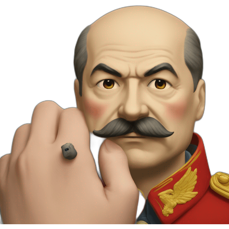 stalin kiss Lenin's bald head emoji