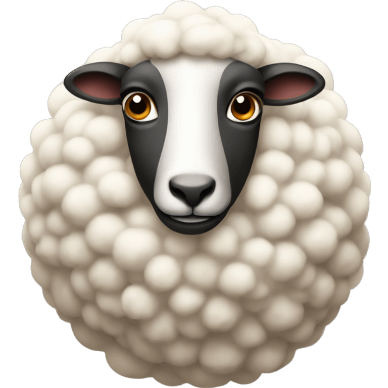 French people as sheep emoji