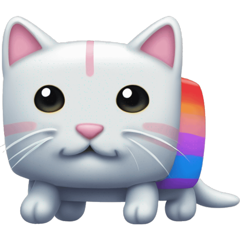 Nyan Cat with caption or text "overlay" emoji