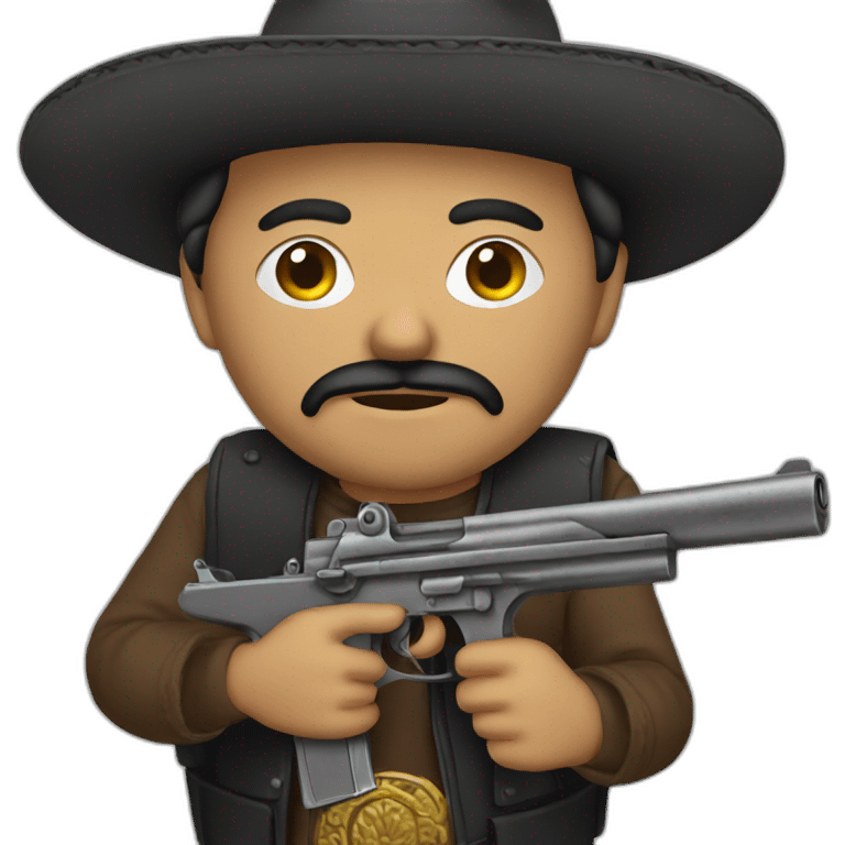 mexican hold a gun emoji