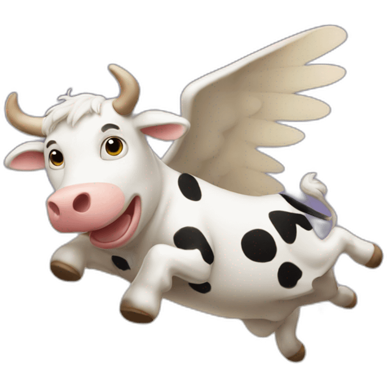 flying cow emoji