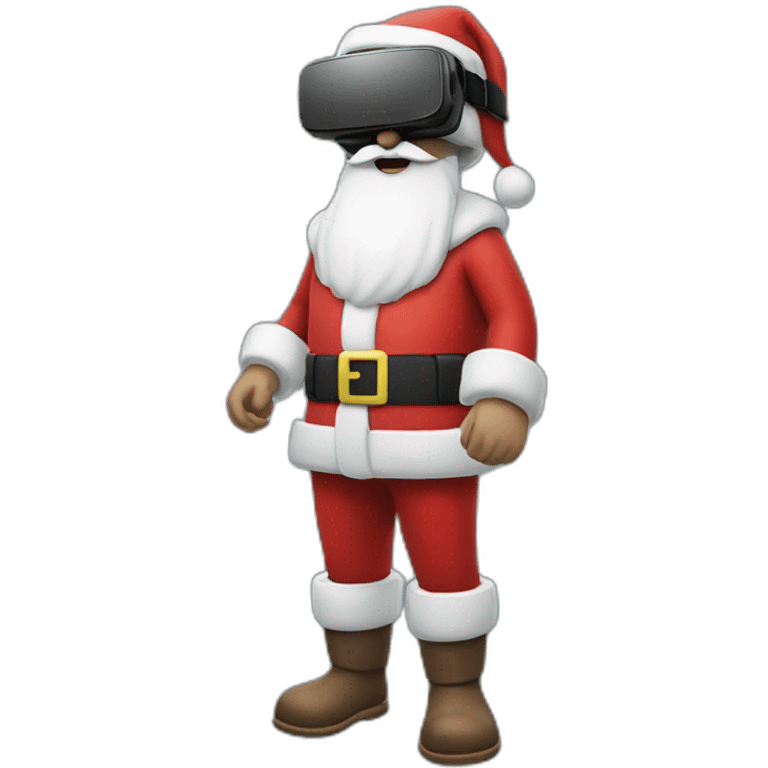 Santa in vr headset full body emoji