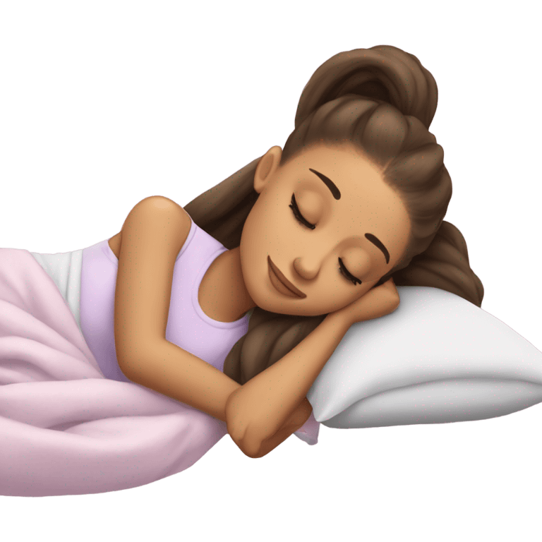 Ariana Grande sleeping emoji