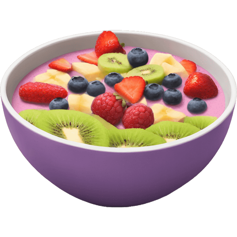 Smoothie Bowl with Fruits emoji