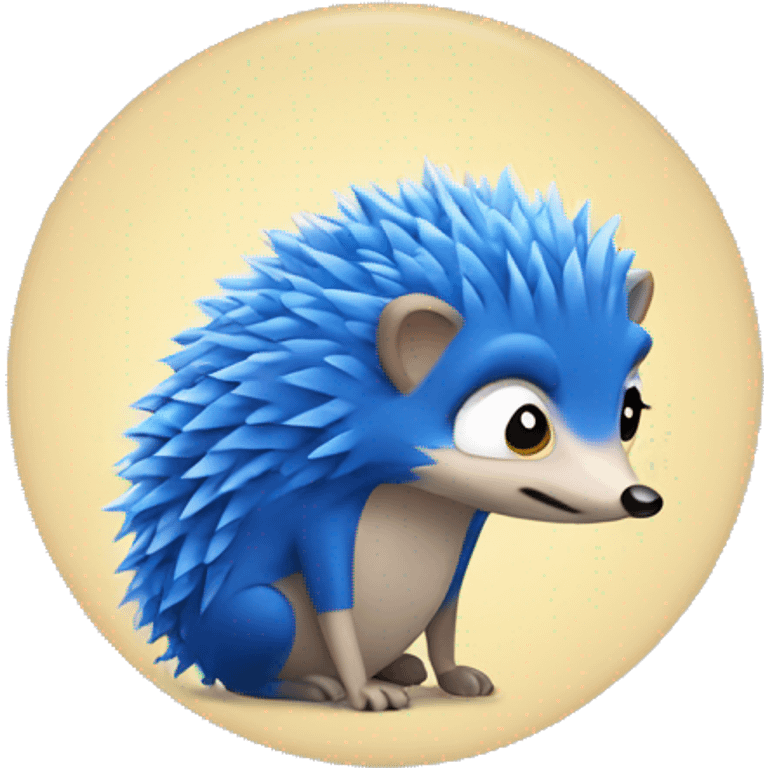 Blue  Hedgehog emoji