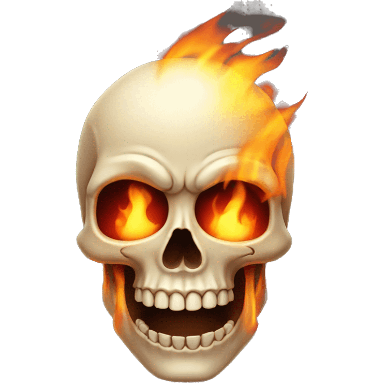 skull with fire emoji