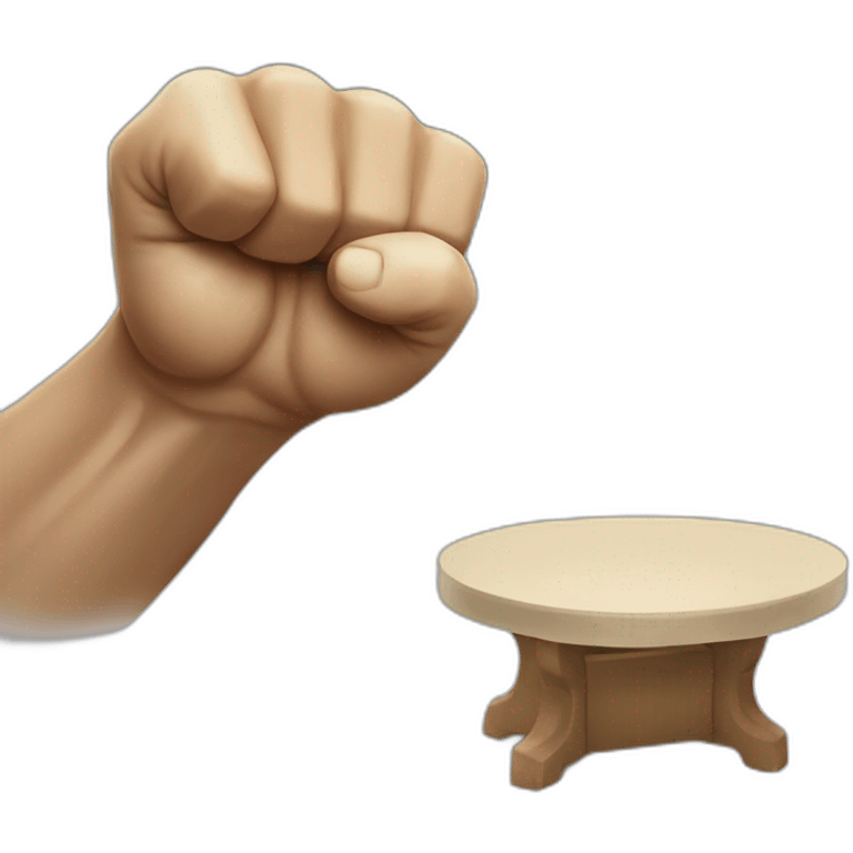 Fist vs table emoji