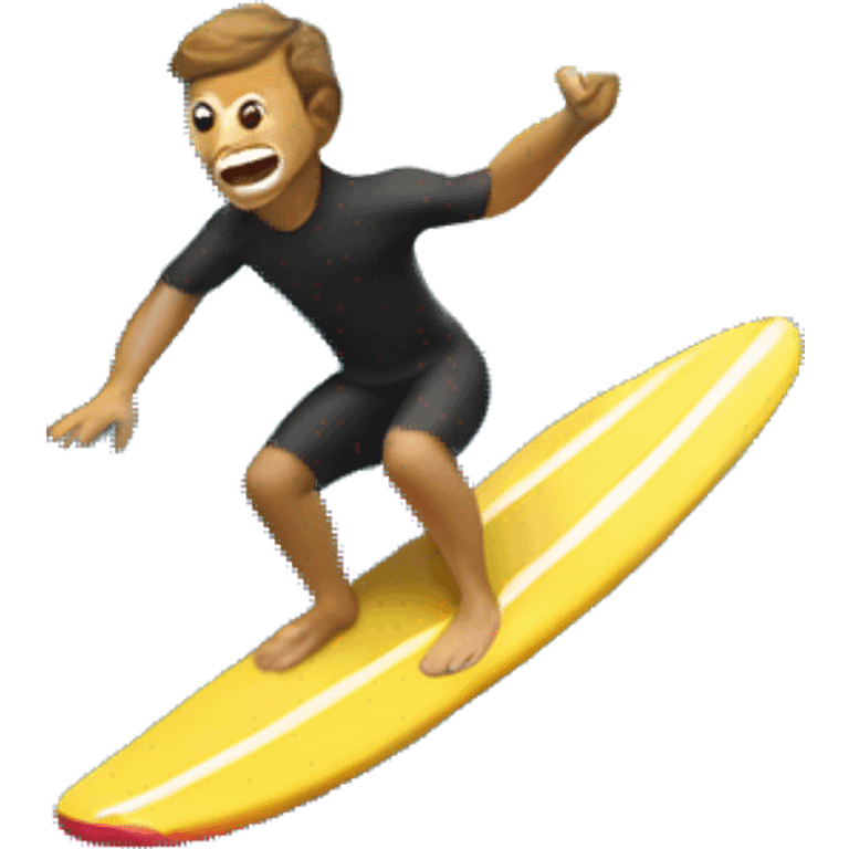  A person surfing a giant wave. emoji