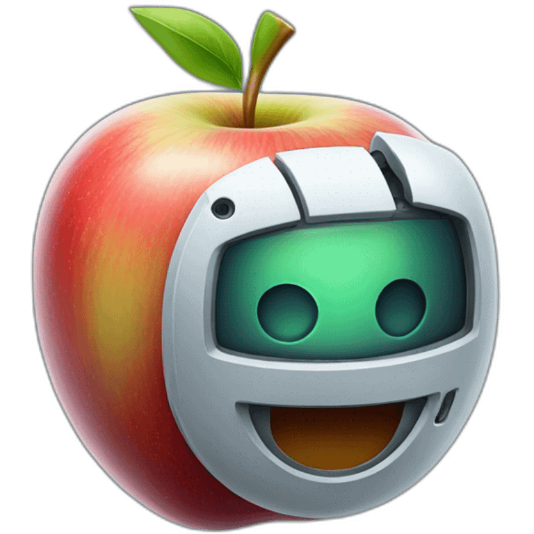 Roboter smile apple emoji